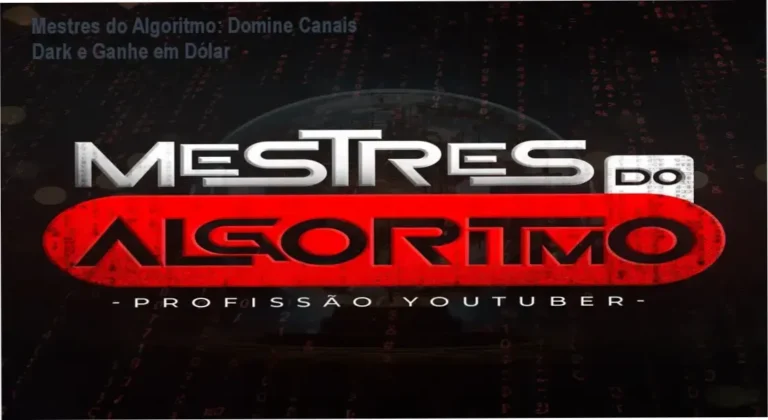 Capa do curso Mestres do Algoritmo mostrando Caio Ferreira e ícones de IA e dólares