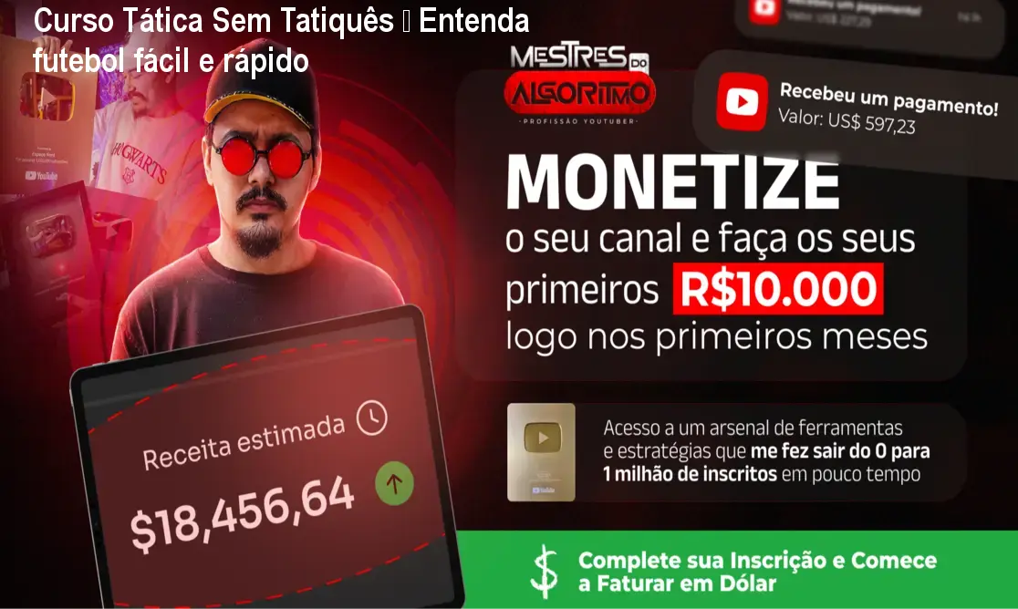 Curso Tática Sem Tatiquês – Entenda futebol fácil e rápido