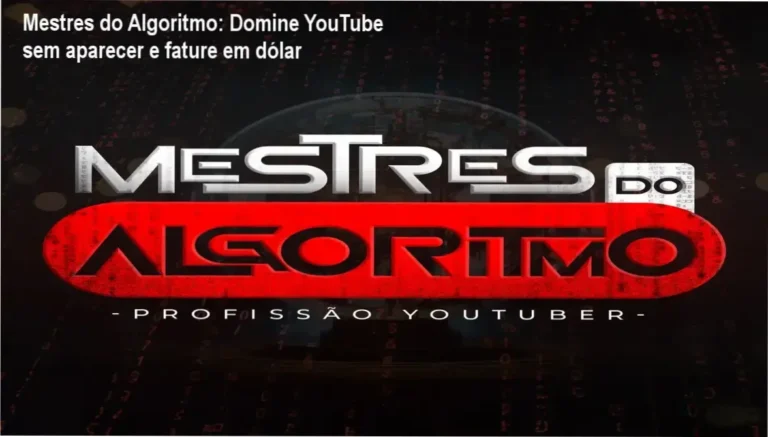 Mestres do Algoritmo curso de YouTube dark com IA – detalhes da oferta oficial