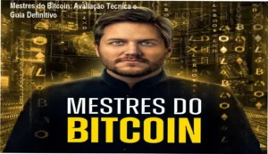 Imagem ilustrativa do curso Mestres do Bitcoin mostrando análise técnica e aulas avançadas