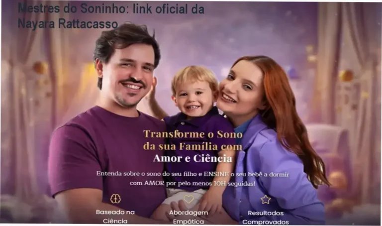 Mestres do Soninho de Nayara Rattacasso – link correto e acesso oficial
