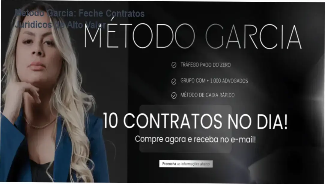 Imagem mostrando a estratégia de captação de clientes jurídicos com o Método Garcia via WhatsApp