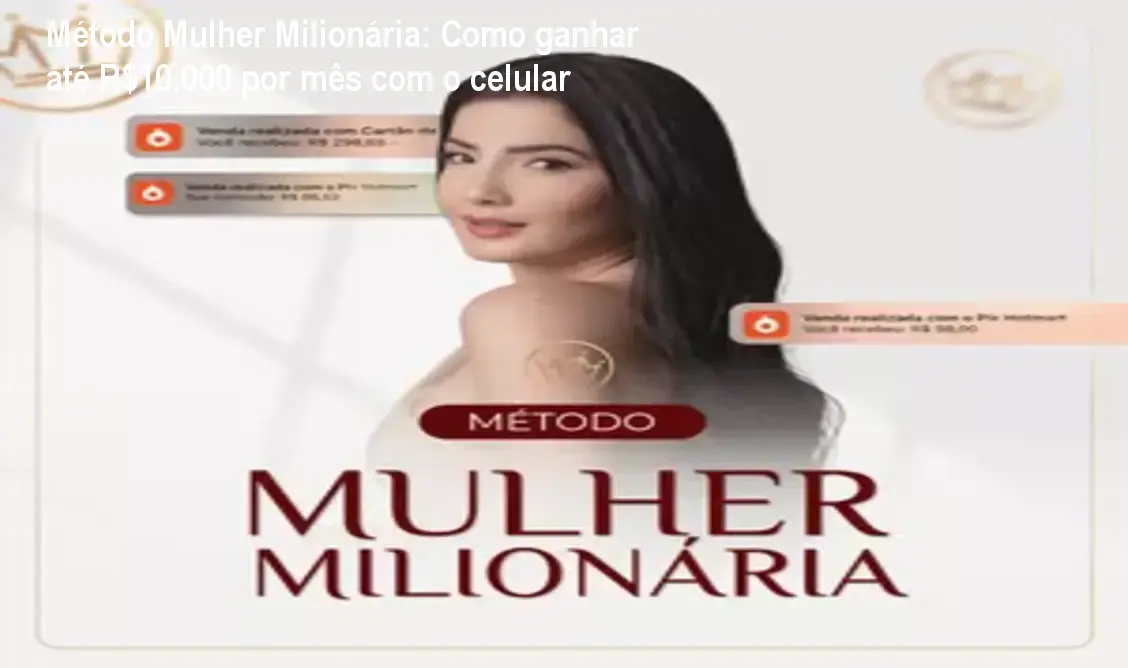 Mulher usando o celular para aplicar o Método Mulher Milionária e ganhar dinheiro online