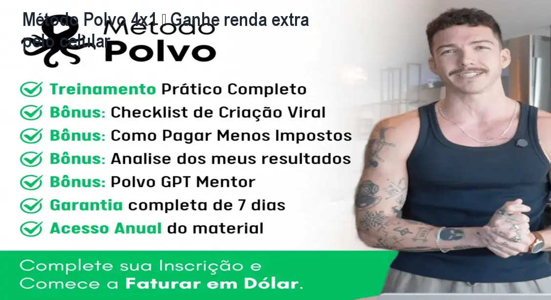 Método Polvo 4x1 – Ganhe renda extra pelo celular