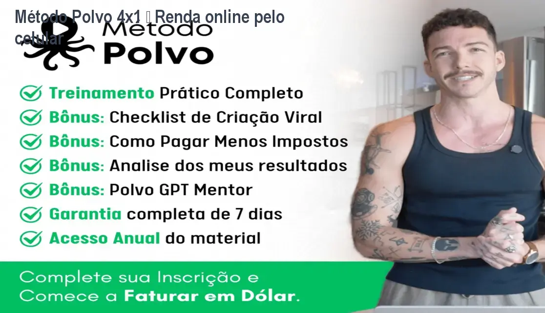 Método Polvo 4x1 – Renda online pelo celular