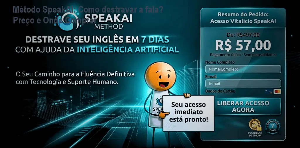 Método SpeakAI: Como destravar a fala? Preço e Onde Comprar
