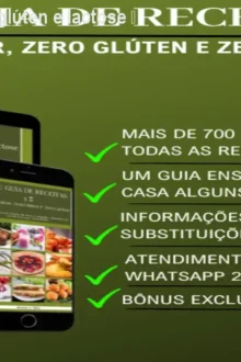 Receitas sem açúcar, glúten e lactose – Guia 3Z