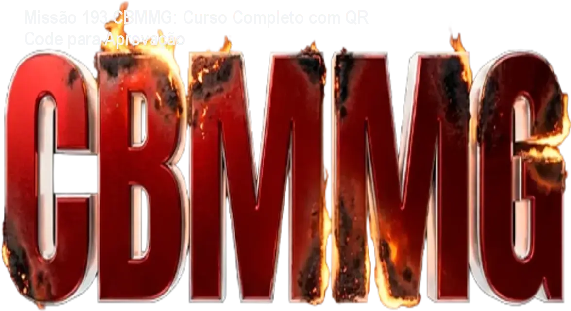 Imagem do curso Missão 193 CBMMG mostrando material interativo com QR Code para estudo eficiente