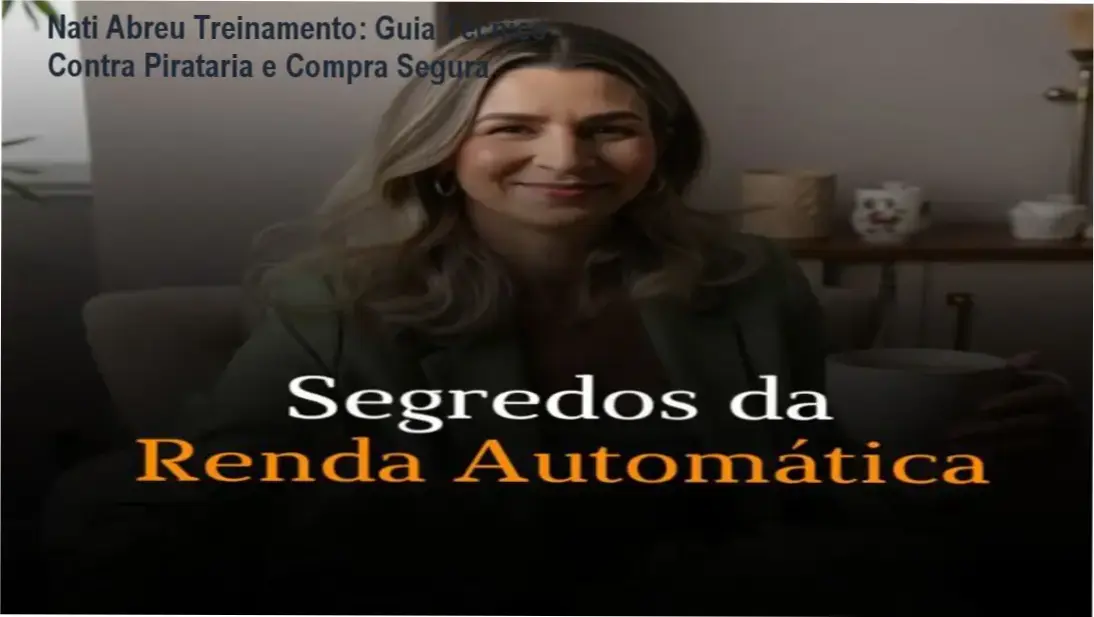 Tela do curso Nati Abreu Treinamento mostrando módulos e recursos de aprendizado