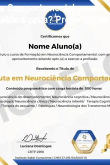 Neurociência Comportamental para Terapeutas: Vale a pena? Preço Oficial