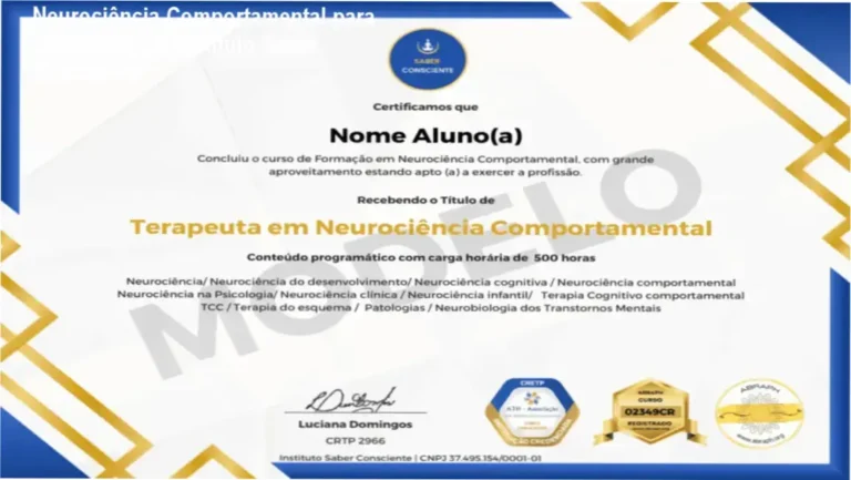 Neurociência Comportamental para Terapeutas do Instituto Saber Consciente
