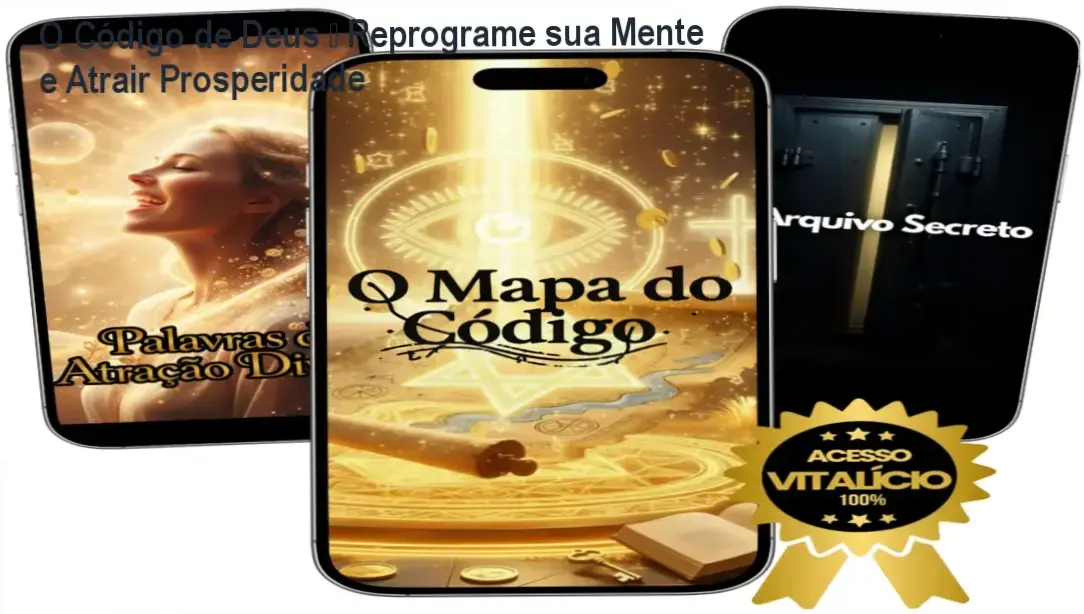 Capa do curso O Código de Deus mostrando benefício de reprogramar a mente para prosperidade