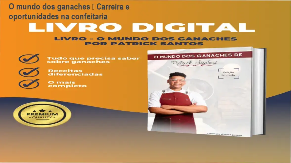 O mundo dos ganaches de Patrick Santos – carreira e aplicação prática na confeitaria
