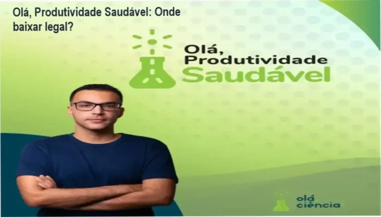 Tela do curso Olá, Produtividade Saudável mostrando a interface de acesso oficial