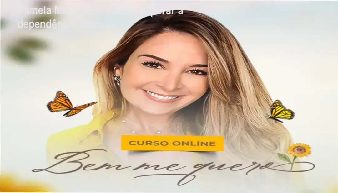 Pamela Magalhães apresentando o curso Bem Me Quero para mulheres que buscam autoconfiança