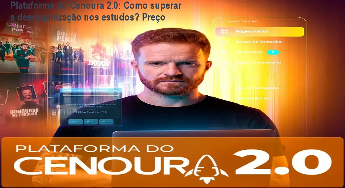 Imagem da Plataforma do Cenoura 2.0 mostrando flashcards e mapas mentais para o padrão FGV