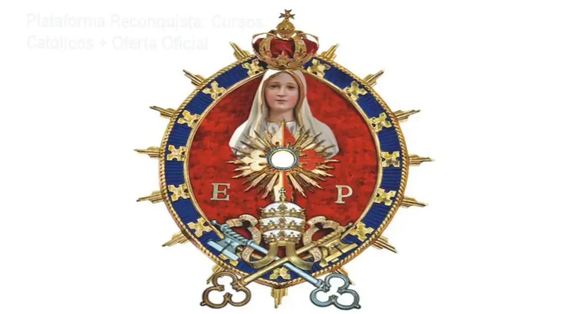 Tela da Plataforma Reconquista mostrando cursos católicos e botão de acesso