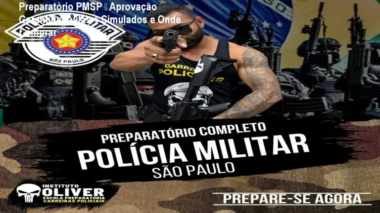 Preparatório online da Polícia Militar de São Paulo pelo Instituto Óliver, com aulas, simulados e plano de estudos para aprovação