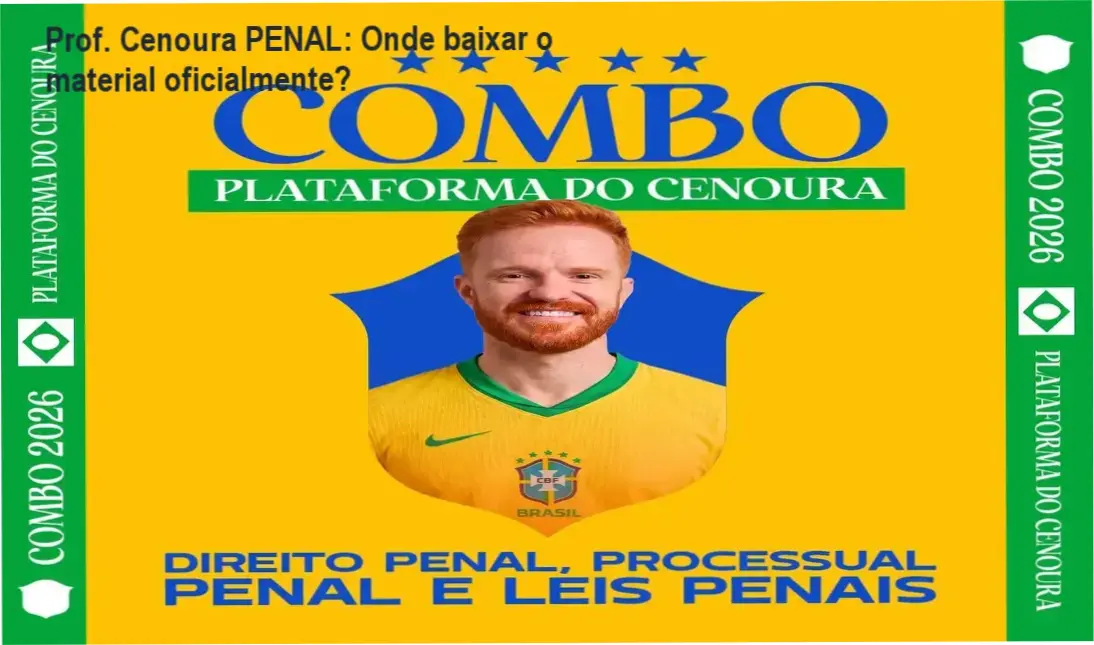 Tela mostrando acesso ao curso Prof. Cenoura PENAL pelo site oficial