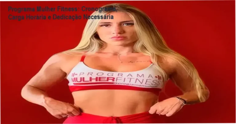 Programa Mulher Fitness de Amanda Biuger – cronograma e carga horária