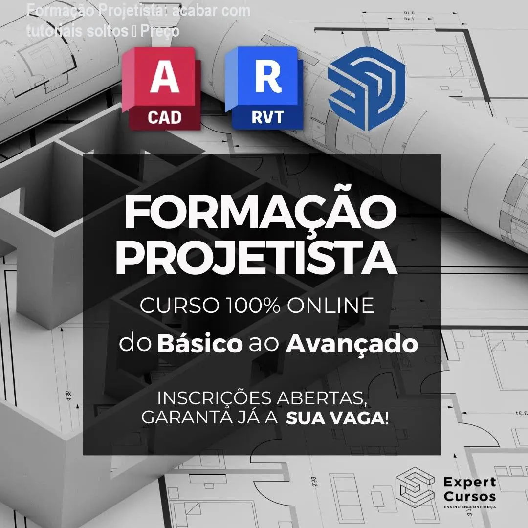 Formação Projetista: acabar com tutoriais soltos – Preço