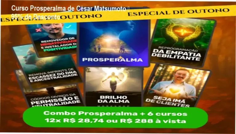 Prosperalma de César Matsumoto – oferta com 95% de desconto