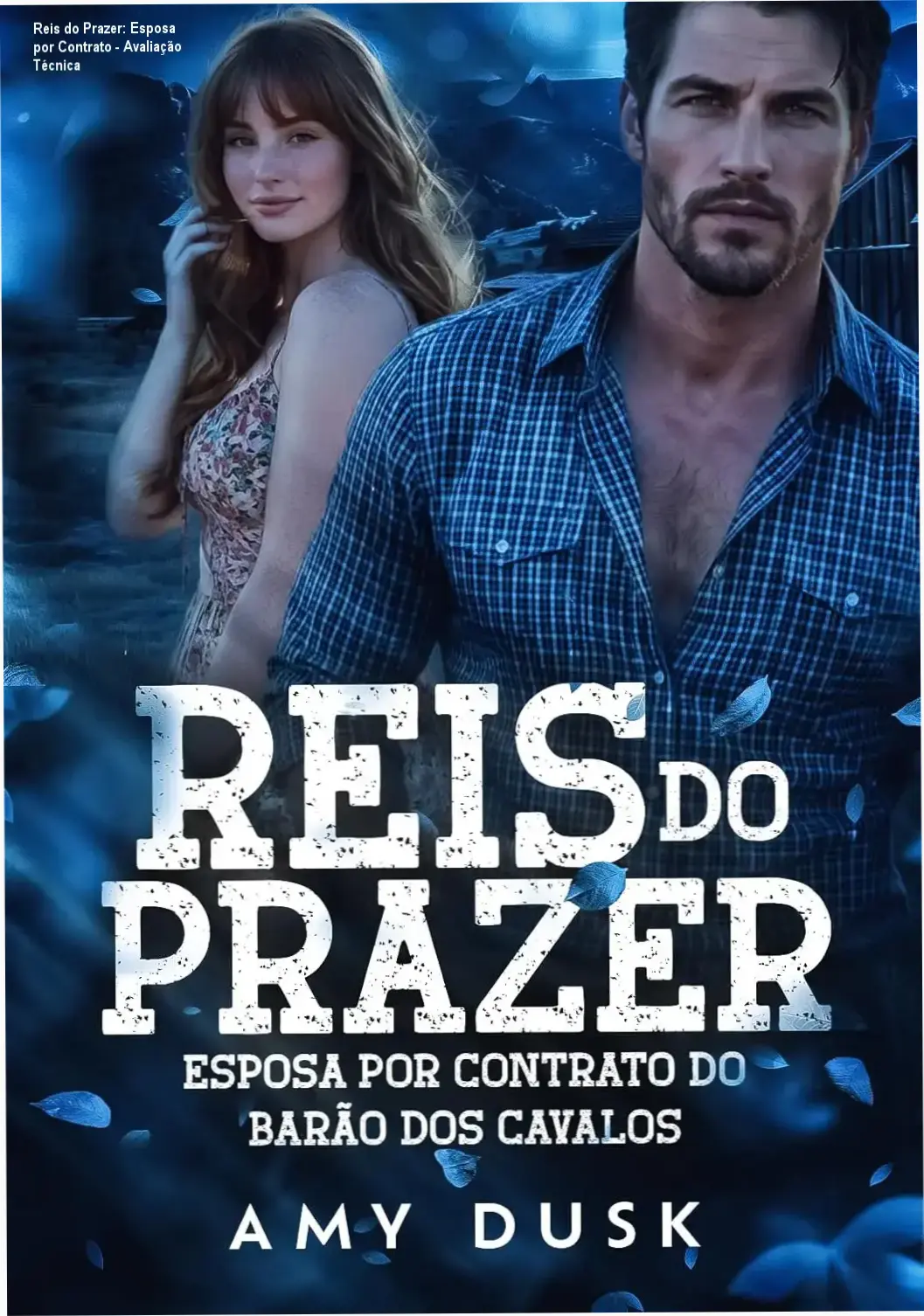 Capa do eBook Reis do Prazer: Esposa por Contrato do Barão dos Cavalos, romance cowboy