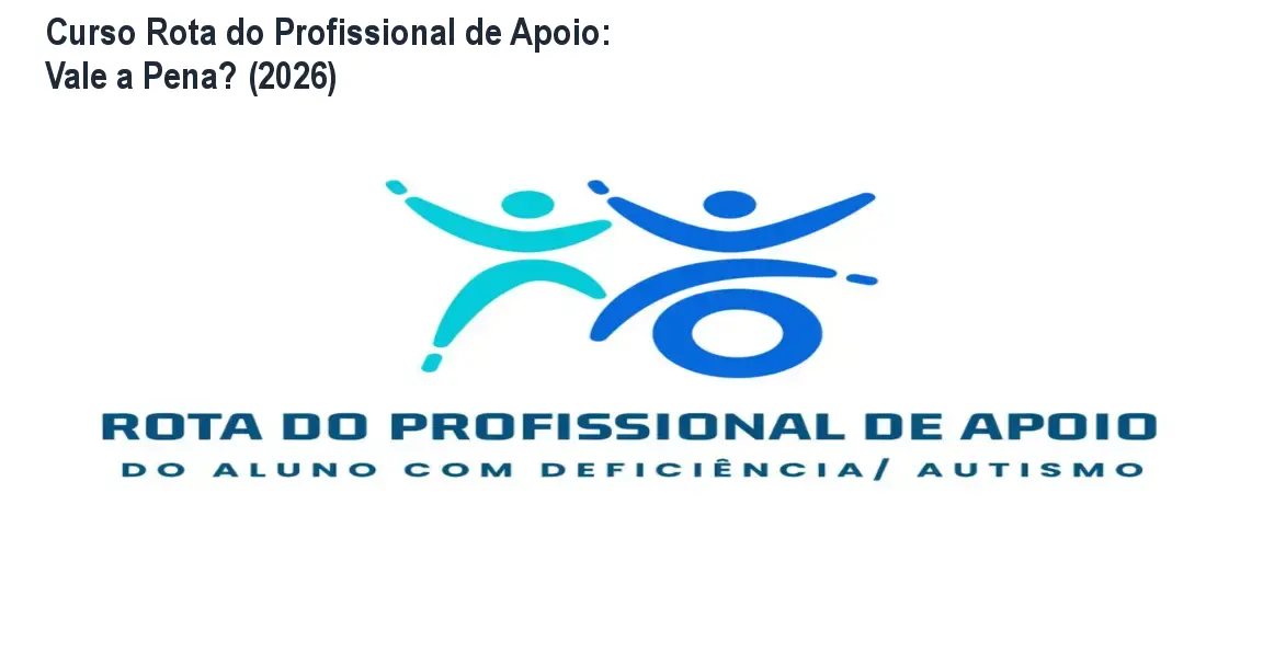 Certificado e material didático do curso Rota do Profissional de Apoio em um dispositivo digital
