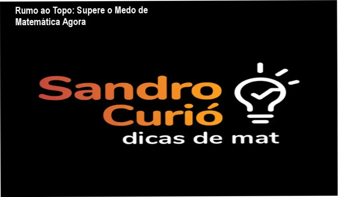 Capa do curso Rumo ao Topo mostrando Sandro Curió e materiais de estudo