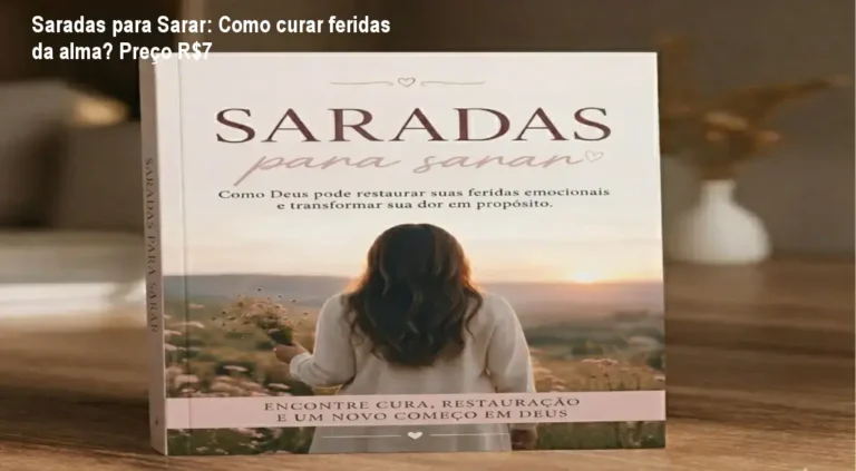 Capa do eBook Saradas para Sarar mostrando mulher cristã em oração e símbolo de cura