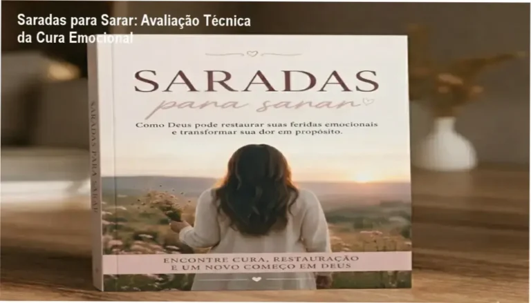 Capa do eBook Saradas para Sarar mostrando mulher lendo devocional e símbolos de restauração