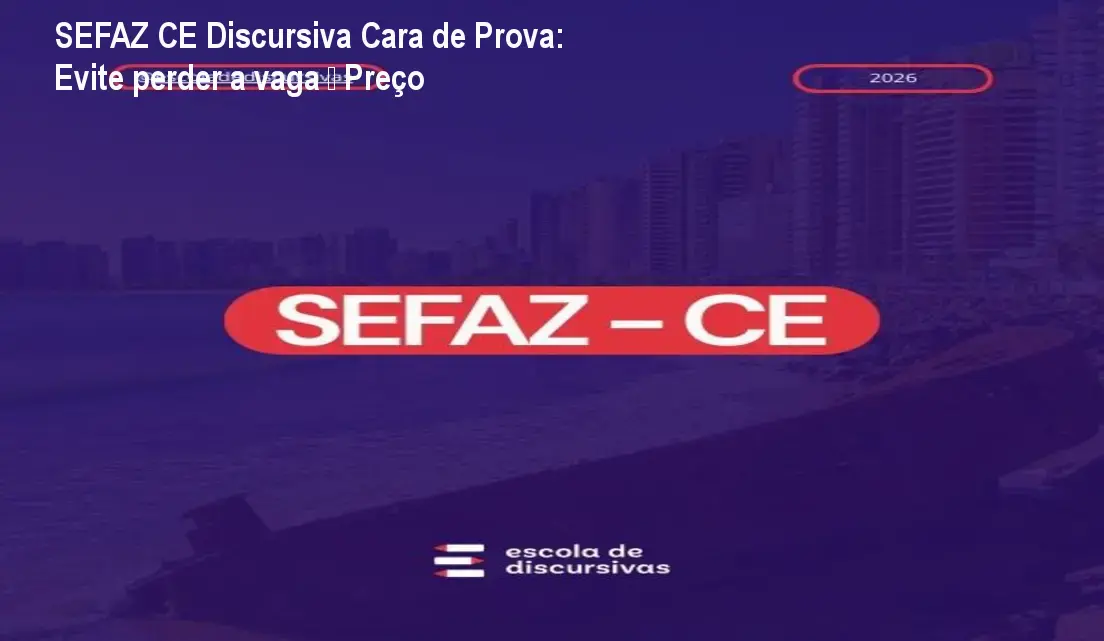 Aluna estudando o método FCC do curso SEFAZ CE Discursiva Cara de Prova, focado em respostas perfeitas para a banca