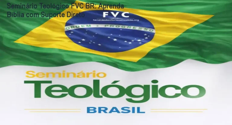 Tela do seminário teológico FVC BR mostrando vídeo aula e material de apoio