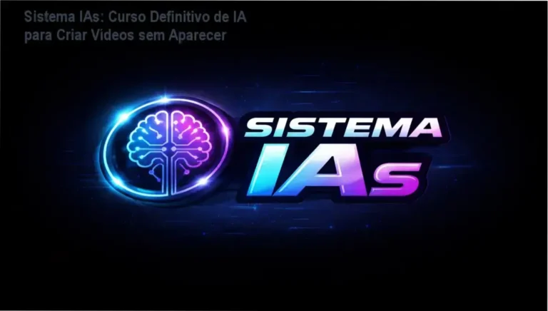 Tela do curso Sistema IAs mostrando criação de vídeos com IA sem aparecer