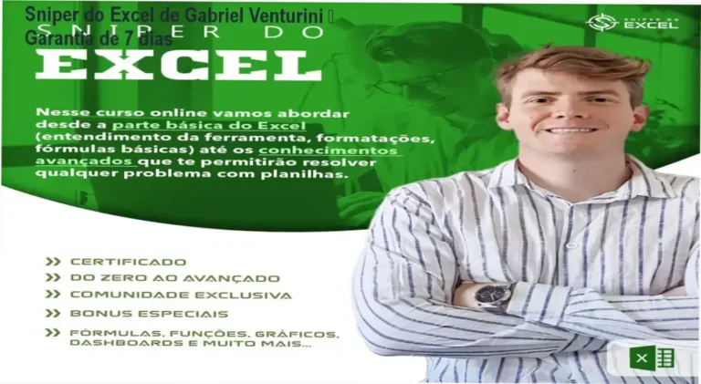 Sniper do Excel de Gabriel Venturini – compra segura e acesso oficial