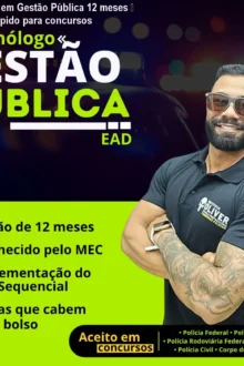 Tecnólogo em Gestão Pública 12 meses – Diploma rápido para concursos