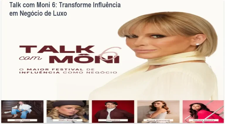 Imagem do evento Talk com Moni 6 em São Paulo, mostrando participantes em networking de luxo