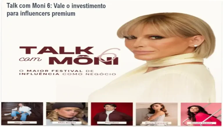 Talk com Moni 6 resultados: networking elite e estratégias de monetização