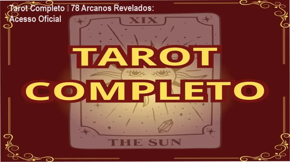 Tarot Completo – 78 Arcanos Revelados da Lunação Esoterismo download oficial