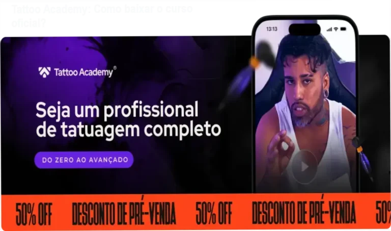 Imagem mostrando o download oficial do curso Tattoo Academy de Raphael Salles