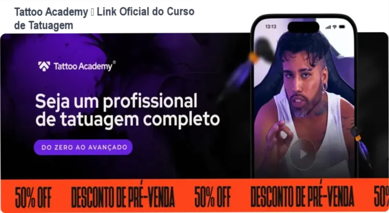 Tattoo Academy de Raphael Salles – link correto e acesso oficial