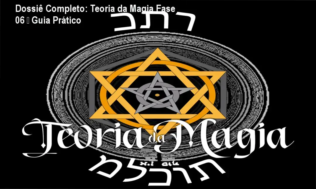 Capa do curso Teoria da Magia Fase 06 mostrando Nino Denani e símbolos ocultos