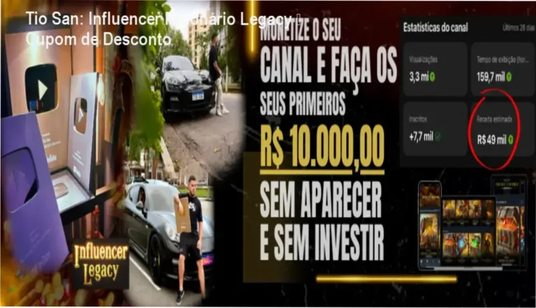 Tio San: Influencer Milionário Legacy – autoridade e confiança no treinamento de YouTube