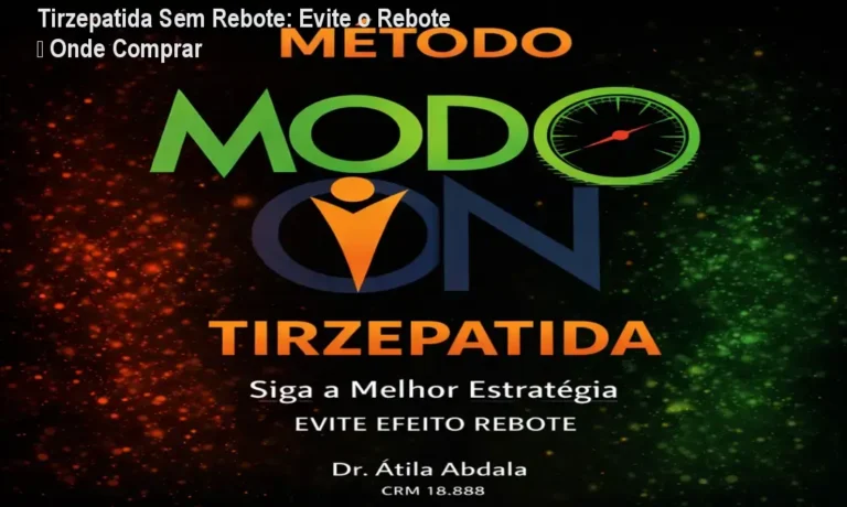 Capa do Protocolo Modo ON mostrando tirzepatida sem rebote e estratégia anti-rebote