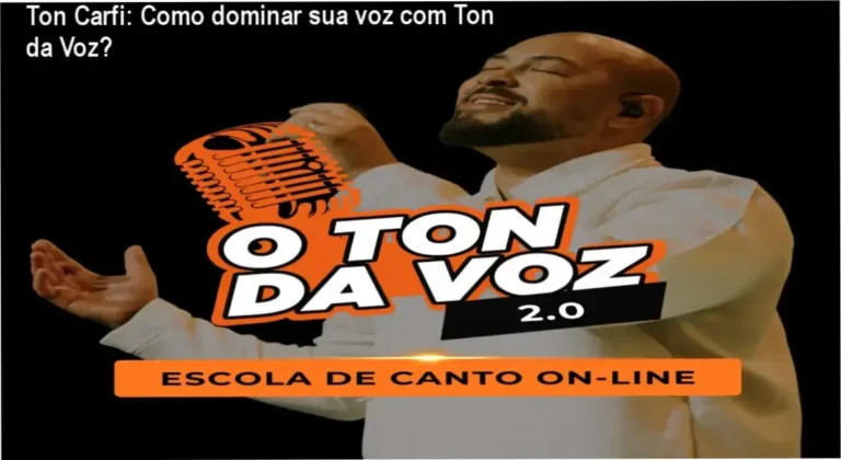 Ton Carfi apresentando técnicas vocais no curso Ton da Voz