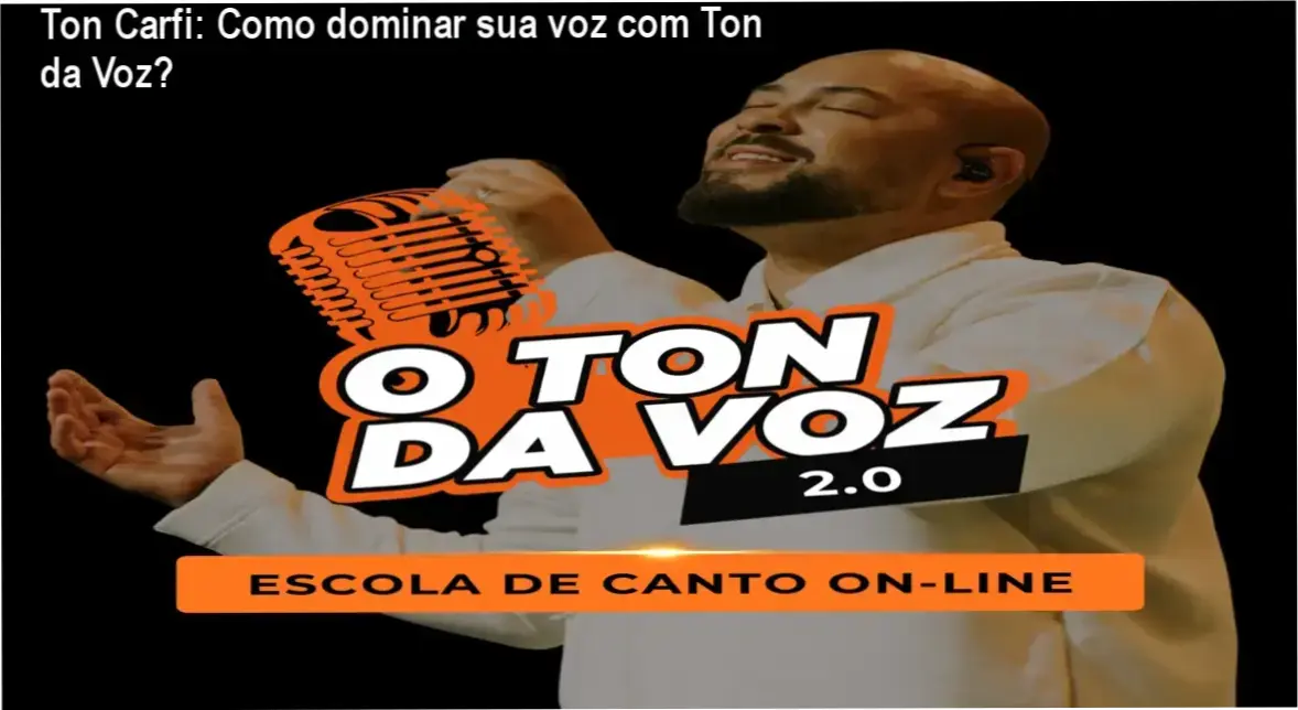 Ton Carfi apresentando técnicas vocais no curso Ton da Voz