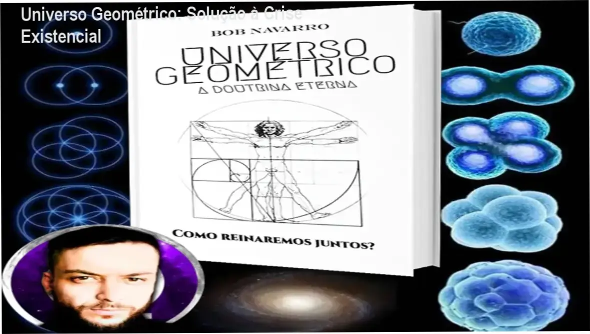 Imagem do curso Universo Geométrico de Bob Navarro mostrando símbolos de geometria sagrada
