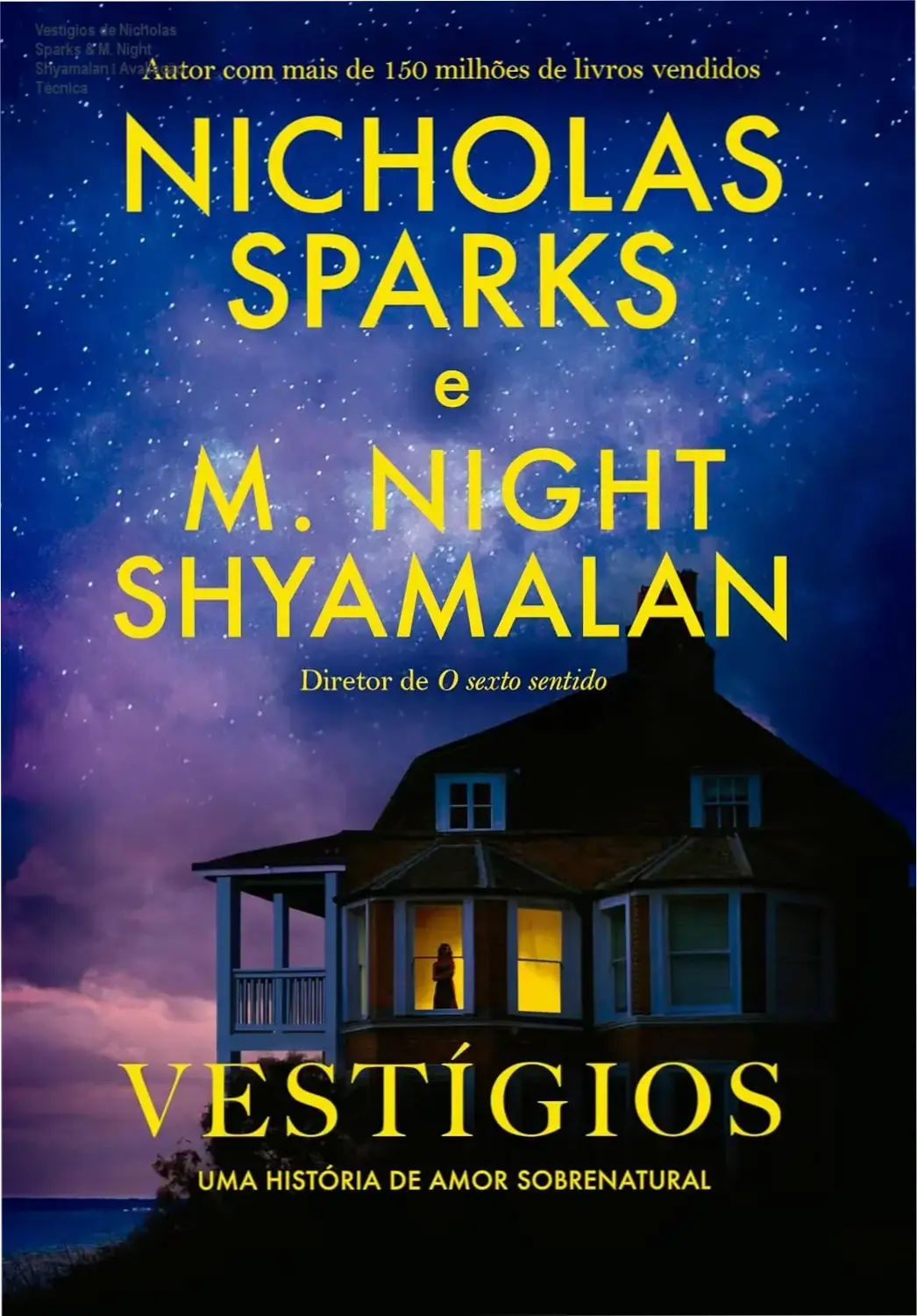 Capa do ebook Vestígios de Nicholas Sparks e M. Night Shyamalan