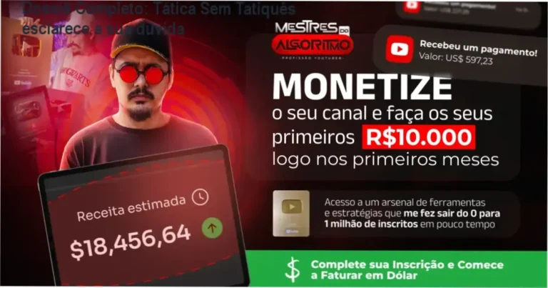 Victor Nicolau da Costa apresentando o curso Tática Sem Tatiquês para torcedores iniciantes