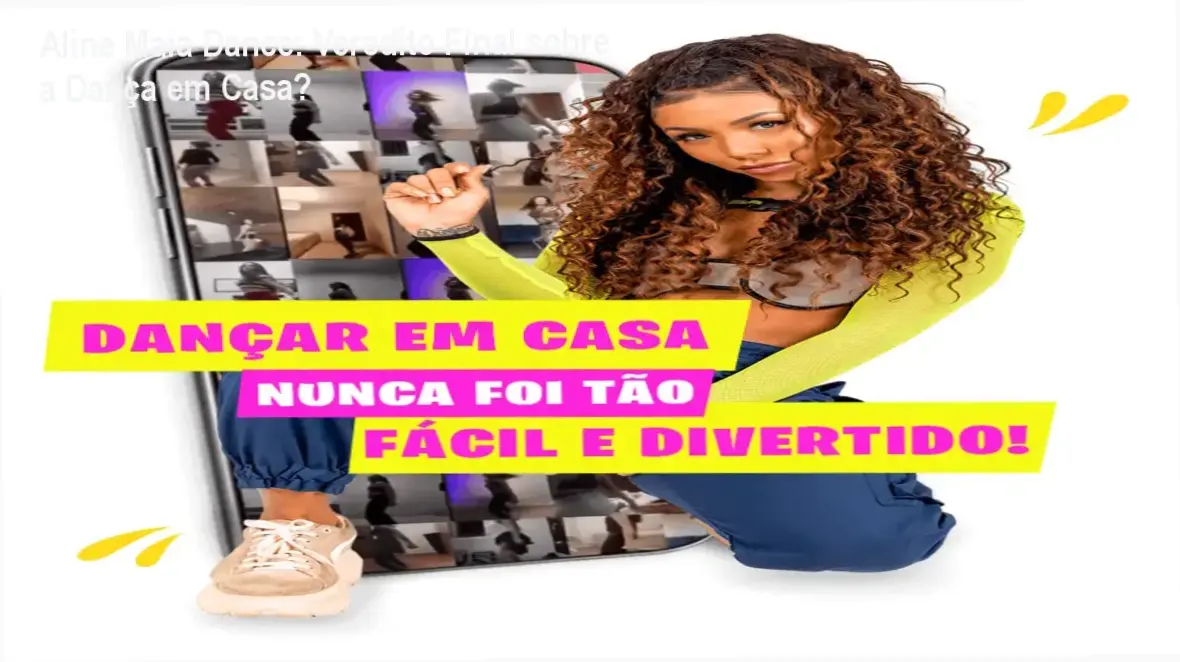 Aline Maia Dance bastidores do portal de dança online com aulas em vídeo e funcionalidade do app
